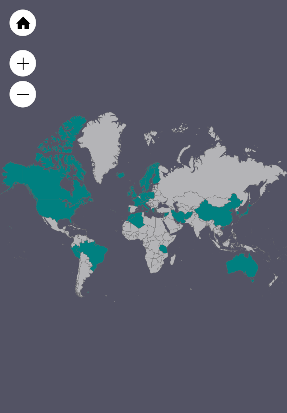 Weltkarte Besuchte Länder Weltenbummler-Challenge 2023 Januar